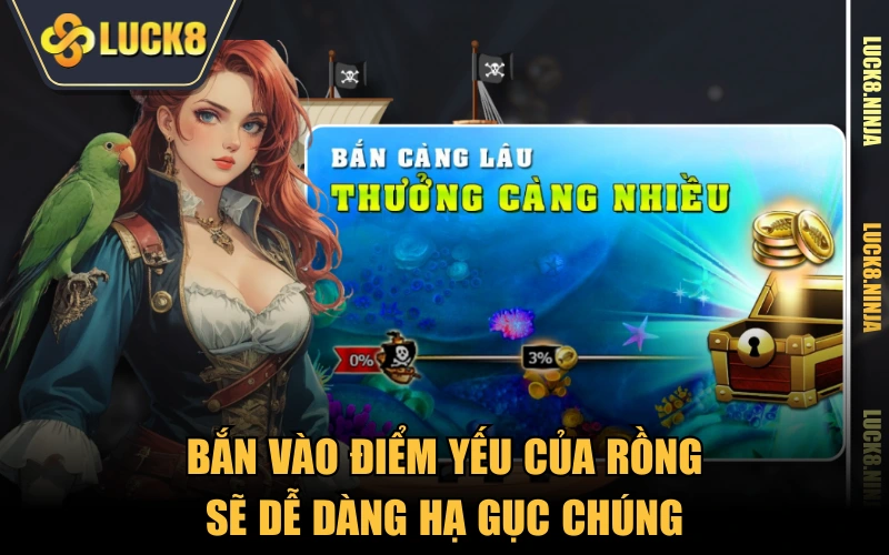 Phi Long Tàng Bảo - Siêu Phẩm Bắn Cá Oanh Tạc Năm 2025 5 Bắn vào điểm yếu của rồng sẽ dễ dàng hạ gục chúng